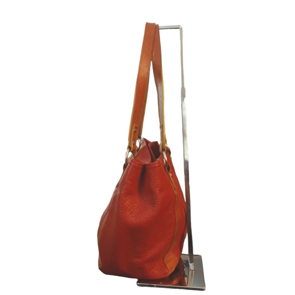 Valentina Italia Red Leather Shoulder Bag - Picture 2 of 12